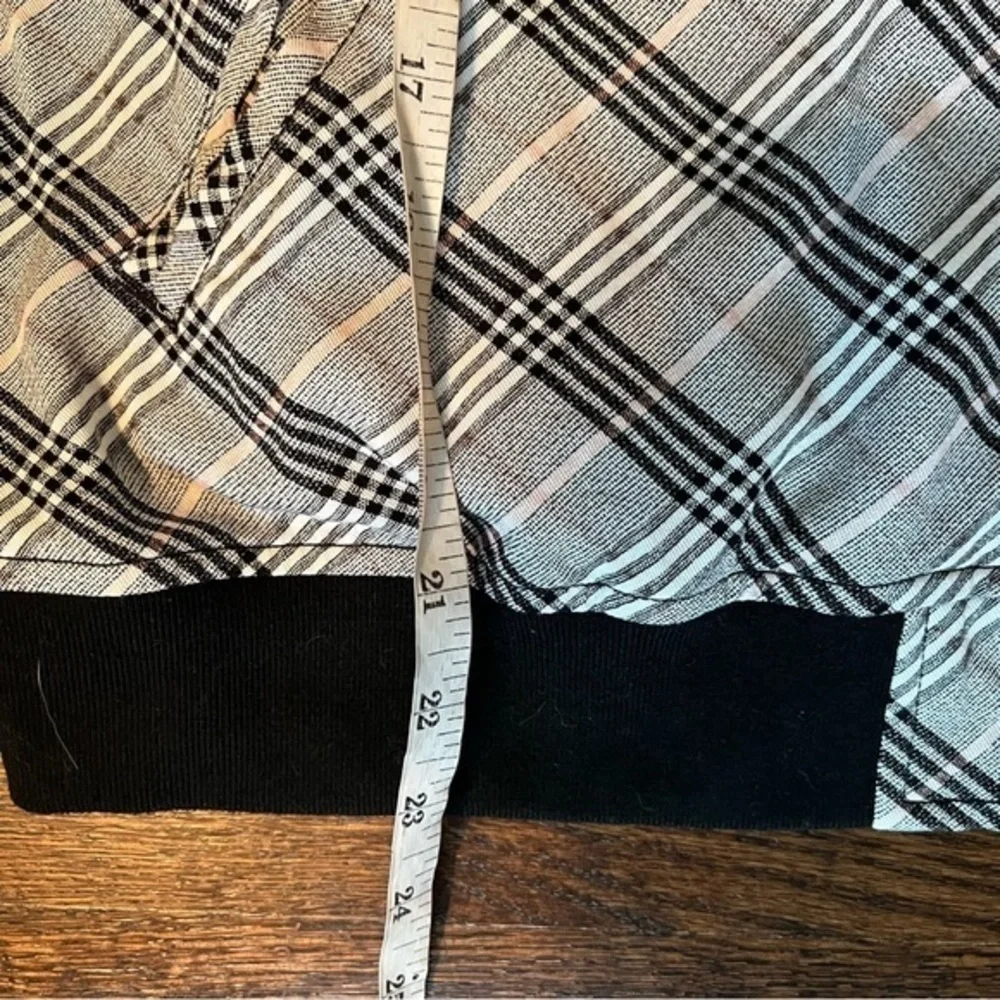 Torrid size 1X black and plaid jacket